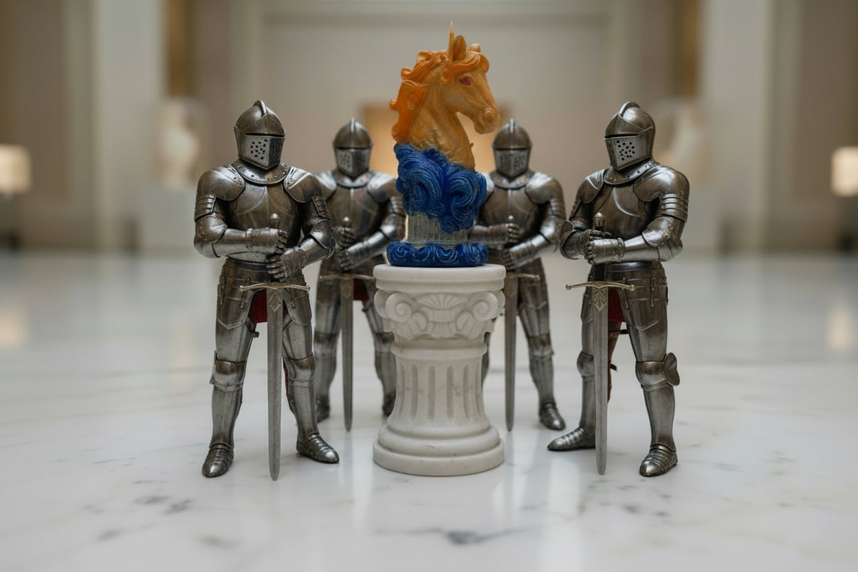 Horse on a pedestal