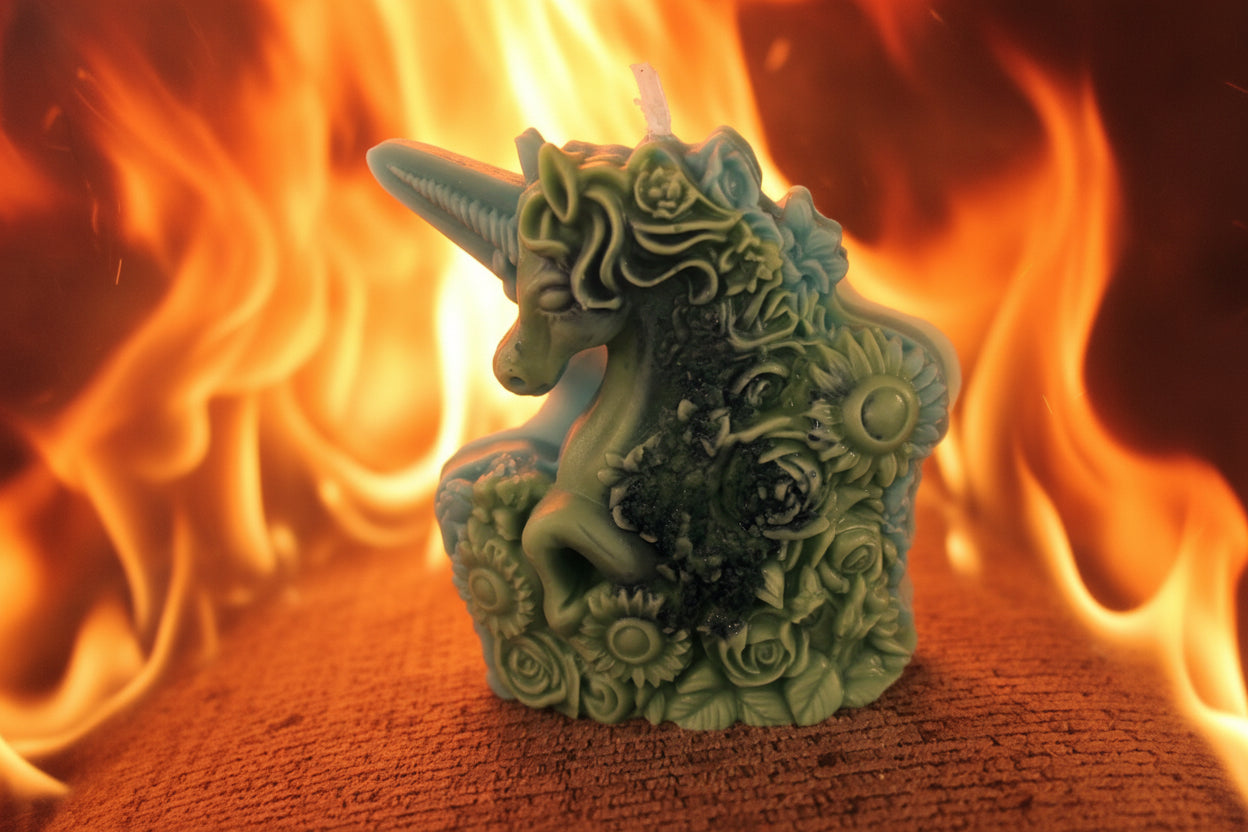 Unicorn candle