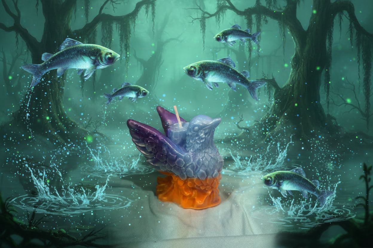 3D bird candle