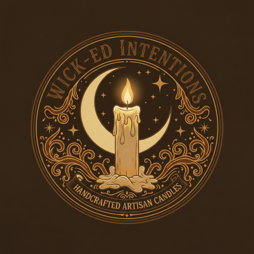 Wick-ed Intentions Logo - Darker